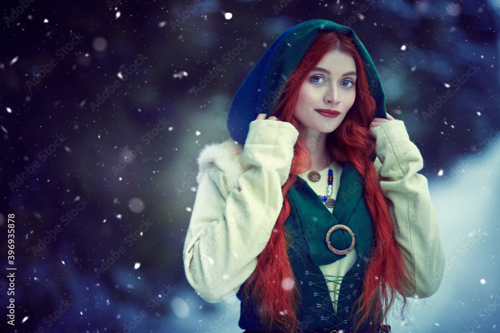 smiling redhead woman smiling redhead woman