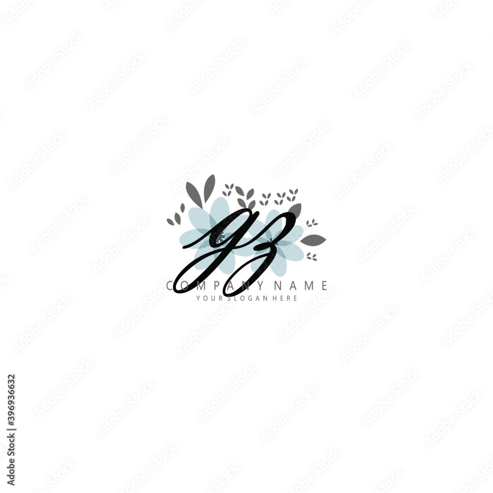 GZ Initial handwriting logo template vector
GZ Initial handwriting logo template vector