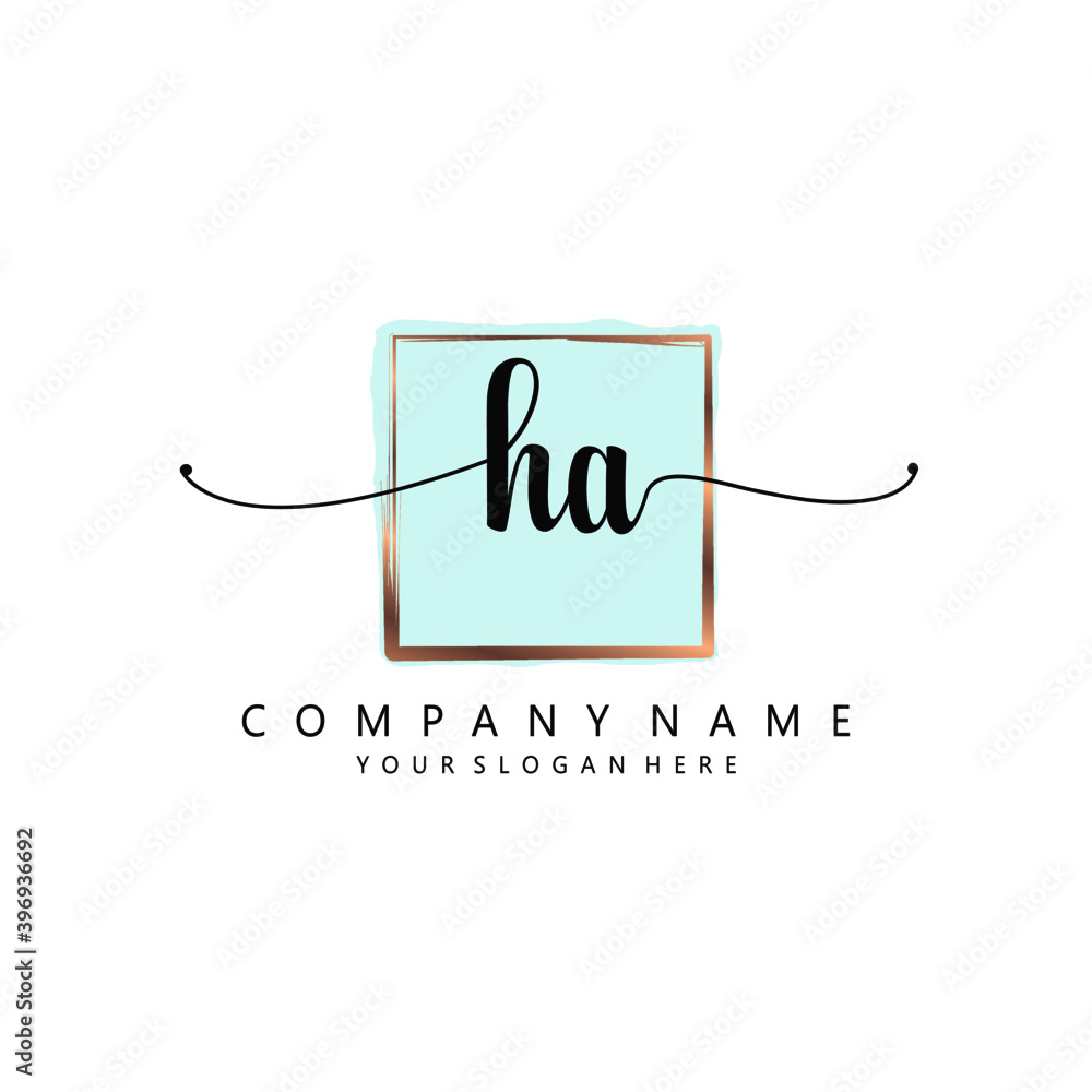 HA Initial handwriting logo template vector
HA Initial handwriting logo template vector