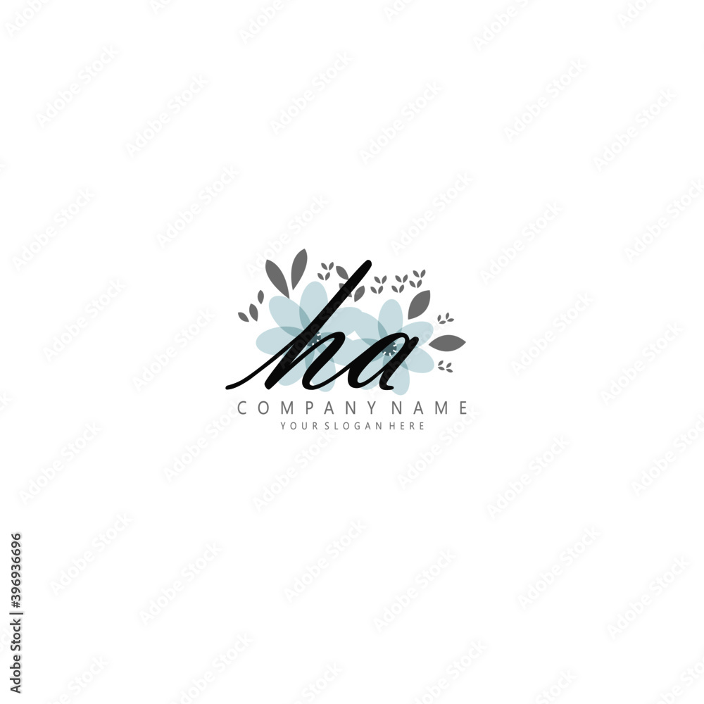 HA Initial handwriting logo template vector
HA Initial handwriting logo template vector