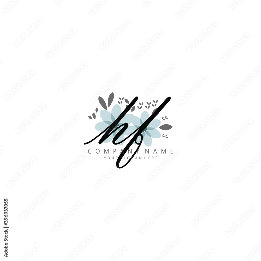 HF Initial handwriting logo template vector
HF Initial handwriting logo template vector