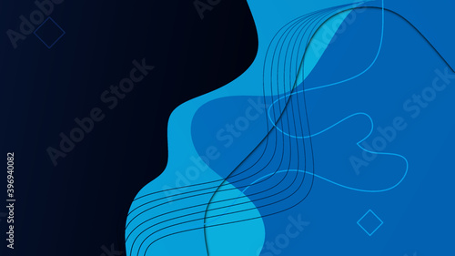 Modern fluid gradient background with curvy shapes