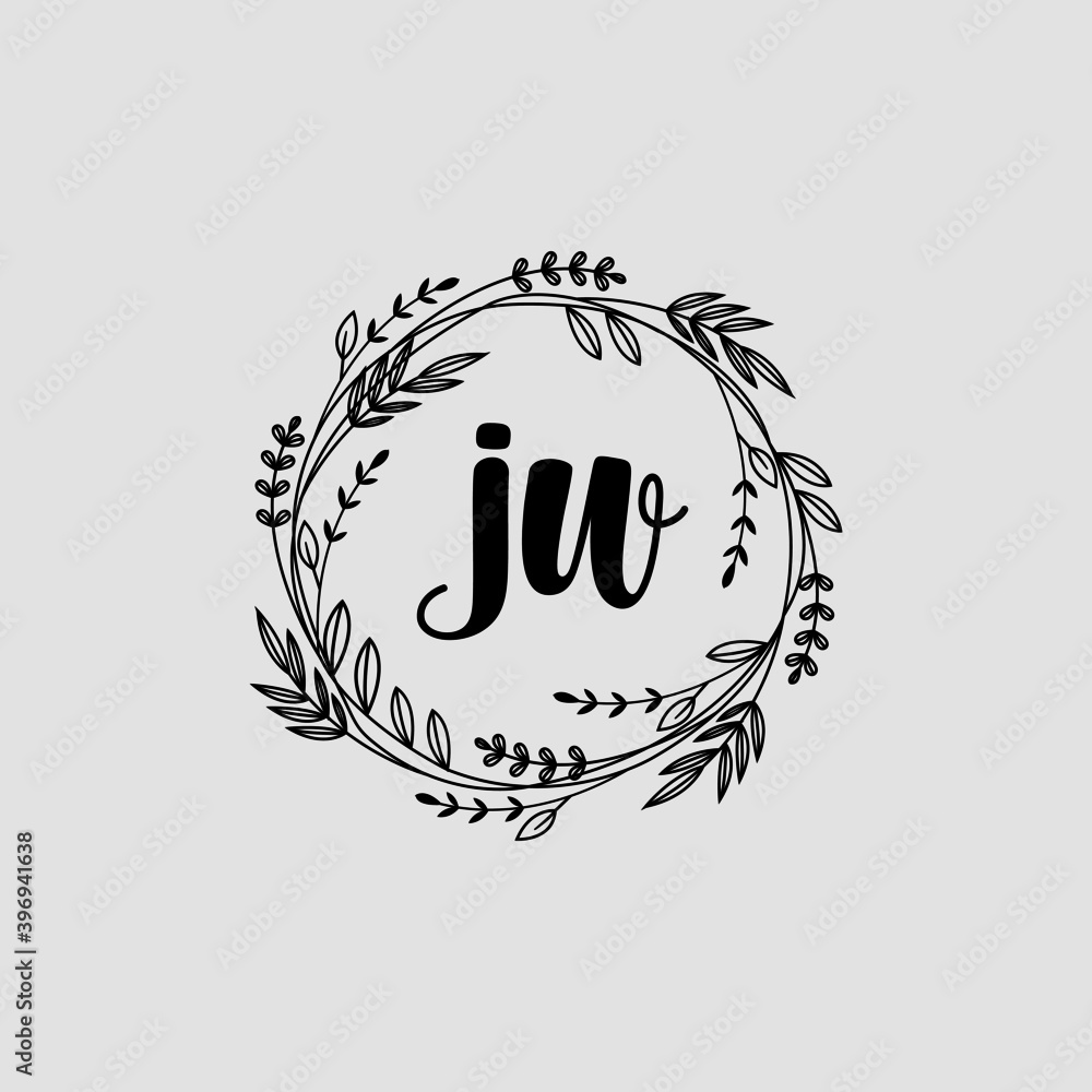 JW Initial handwriting logo template vector
JW Initial handwriting logo template vector