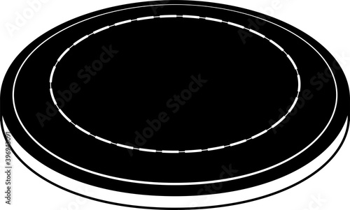 Monochrome Coin medals placed on a single plane