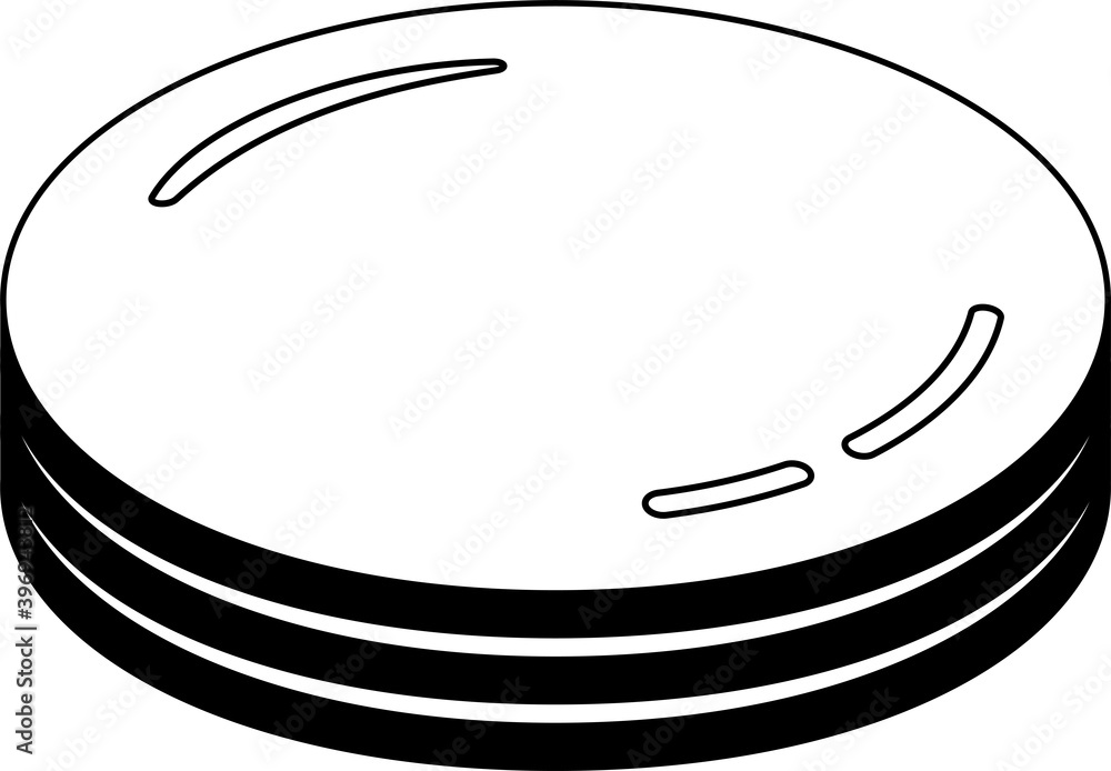 Monochrome 3 stacked Coin medals Monochrome 3 stacked Coin medals