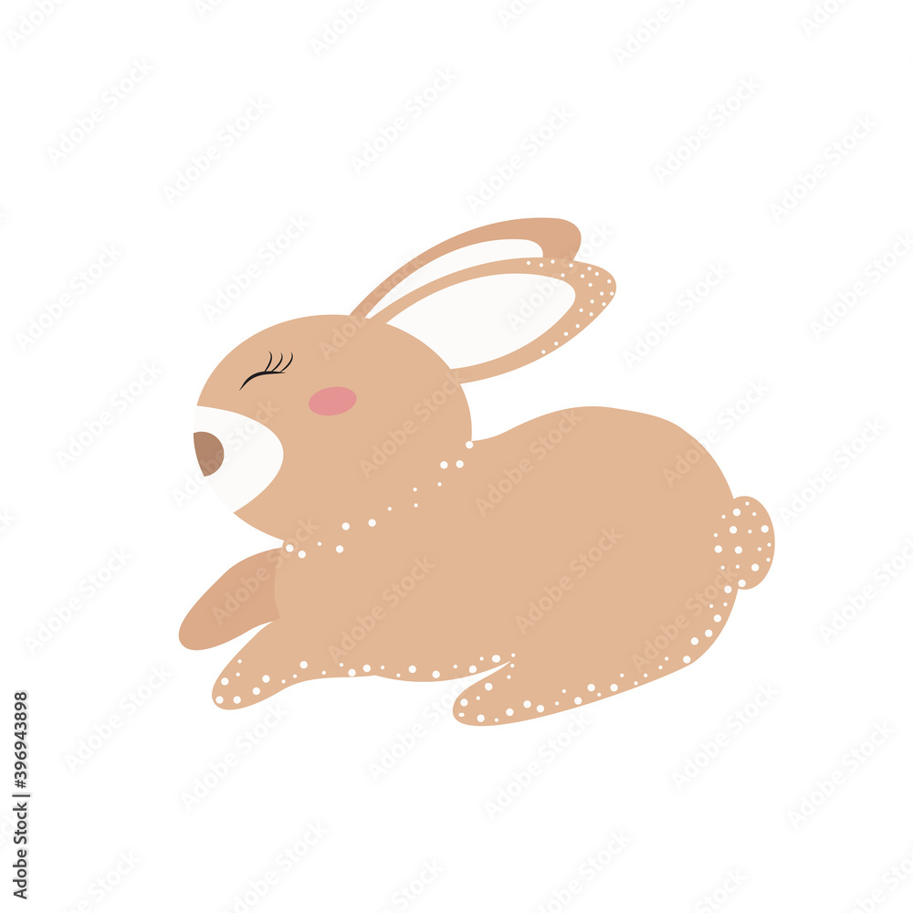 Rabbit in cartoon style.vector illustration Rabbit in cartoon style.vector illustration