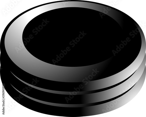 Monochrome 3 stacked Coin medals