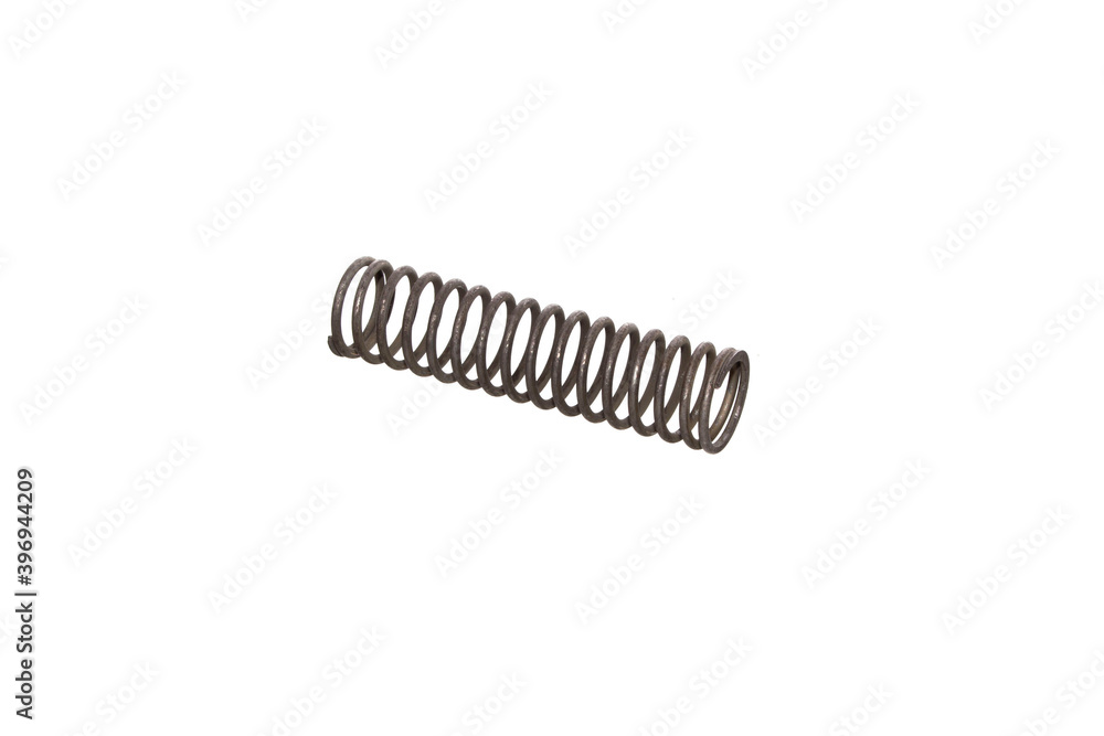 steel spring isolated on white background steel spring isolated on white background