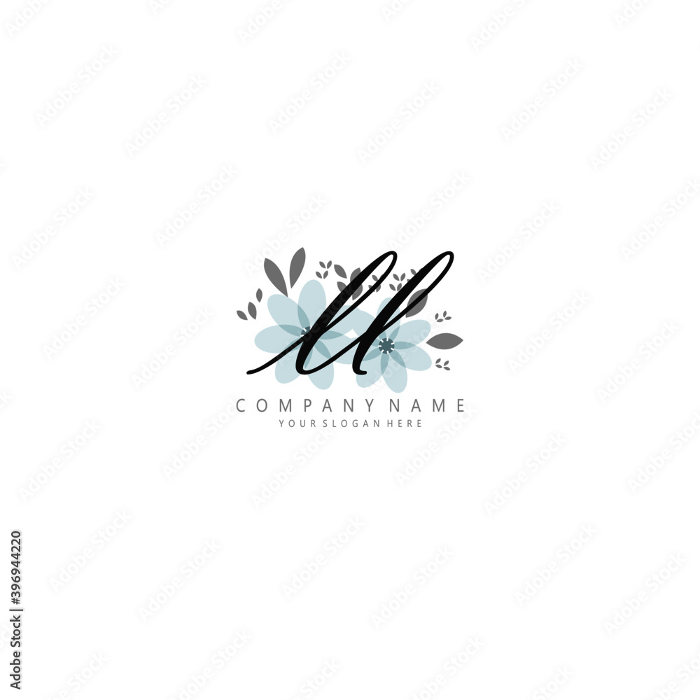 LL Initial handwriting logo template vector LL Initial handwriting logo template vector