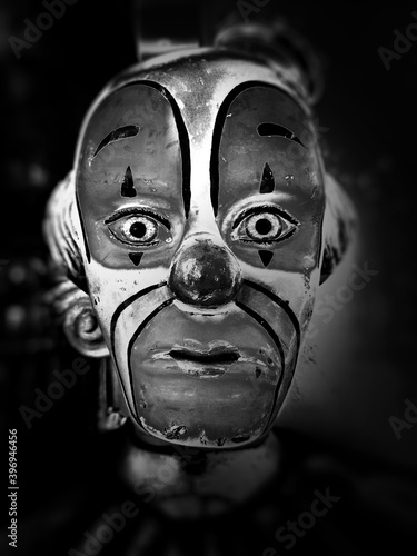 black and white mask