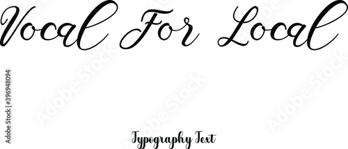 Vocal For Local Calligraphy Phrase on White Background