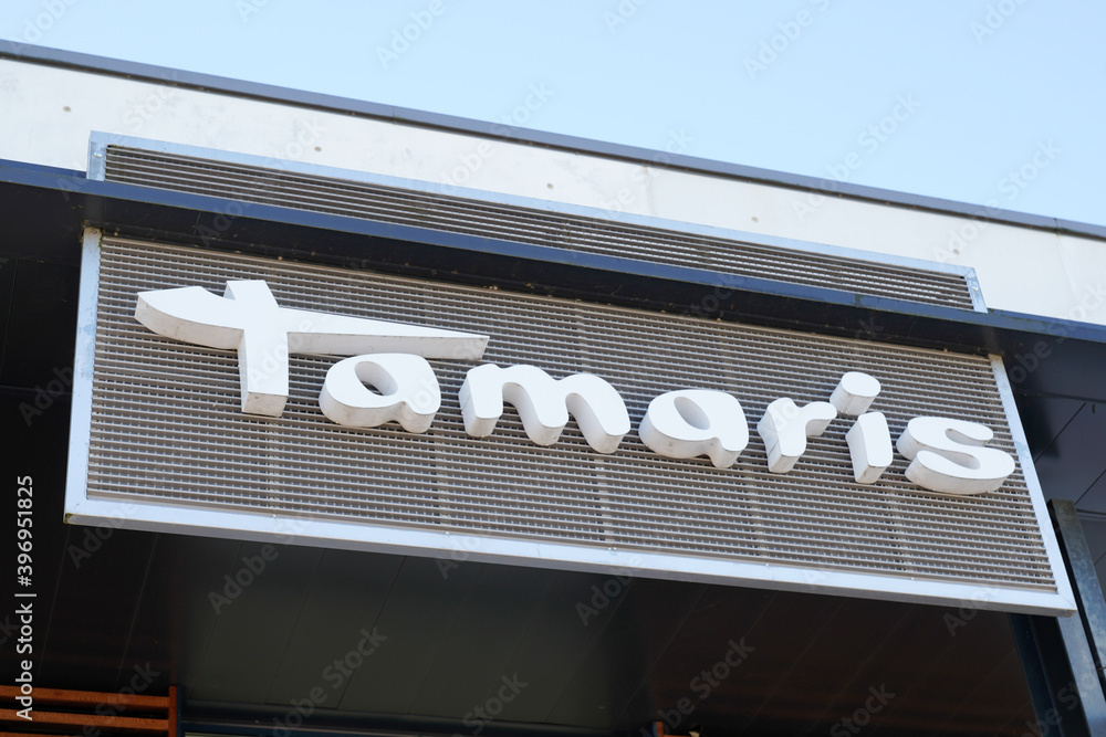 tamaris sign text and logo of shoe footwear store of German company  provides shoes women Stock Photo | Adobe Stock