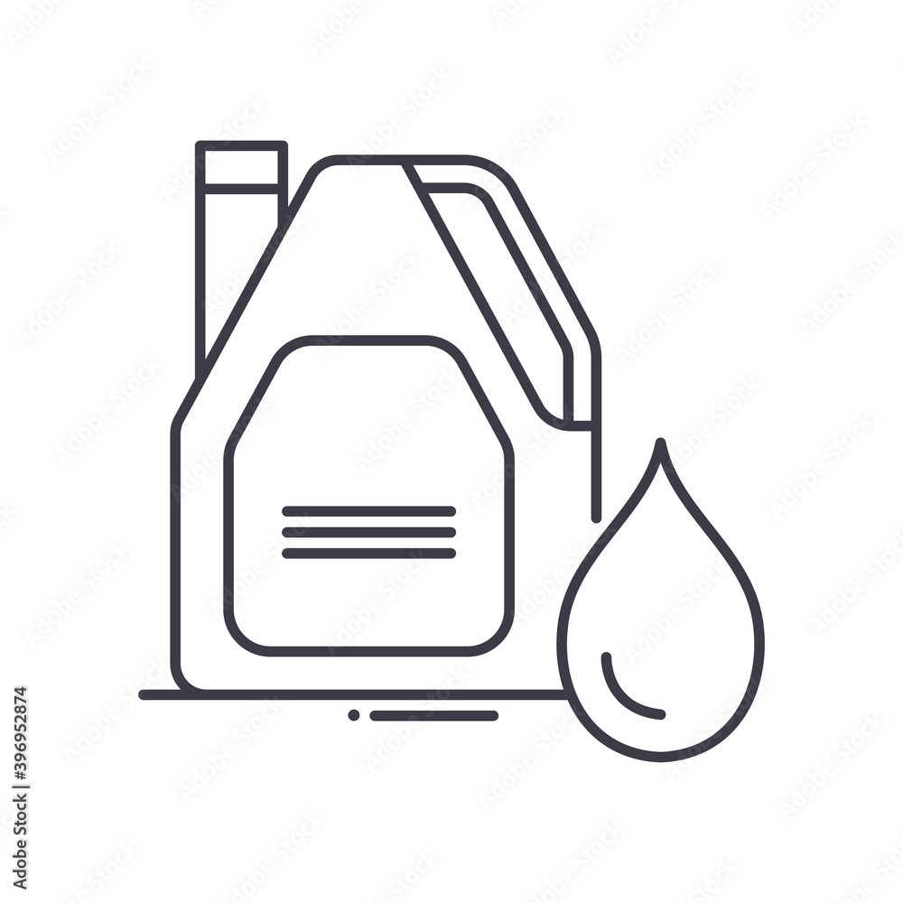 Motor oil icon, linear isolated illustration, thin line vector, web design sign, outline concept symbol with editable stroke on white background. Motor oil icon, linear isolated illustration, thin line vector, web design sign, outline concept symbol with editable stroke on white background.
