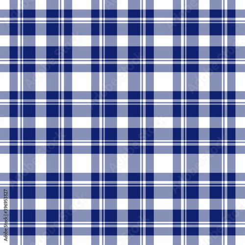Plaid seamless pattern. Vector background of textile ornament. Flat fabric design.