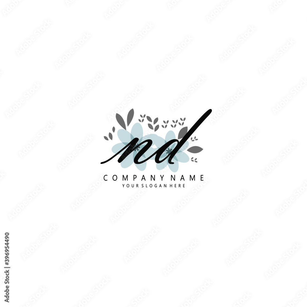 NDND,D Initial handwriting logo template vector NDND,D Initial handwriting logo template vector