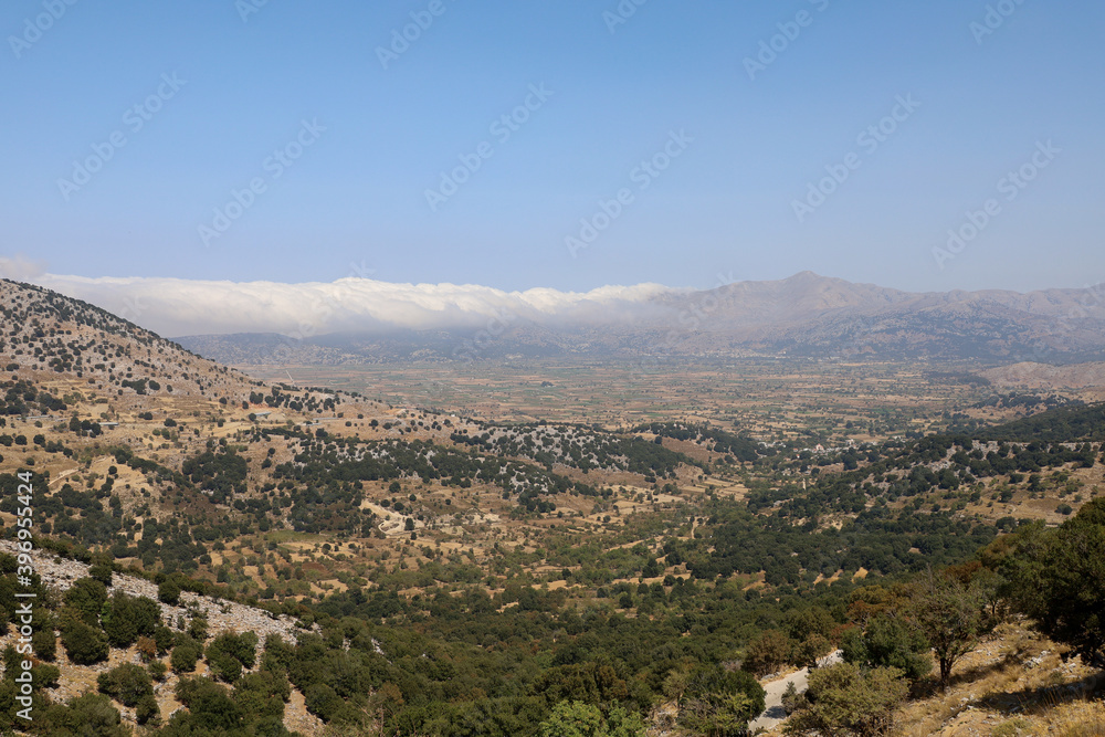 Lassithi Plateau in central Crete, Greece
