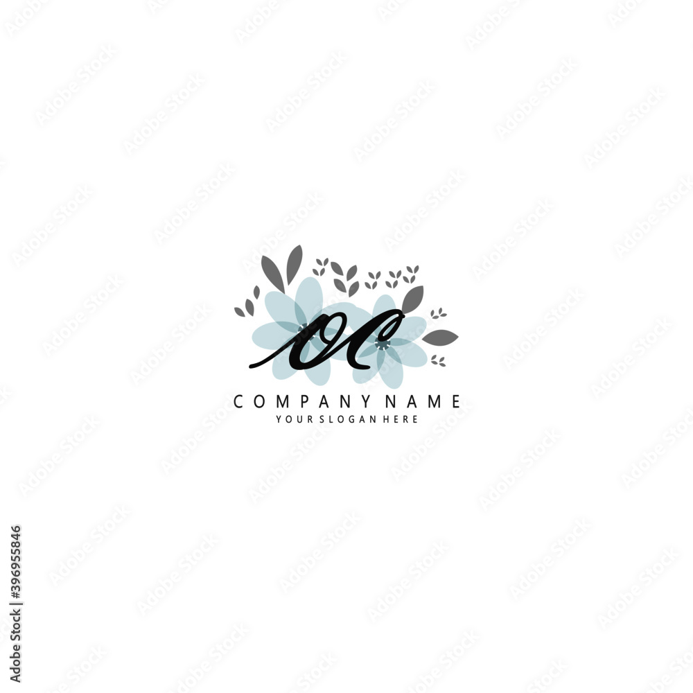 OC Initial handwriting logo template vector OC Initial handwriting logo template vector