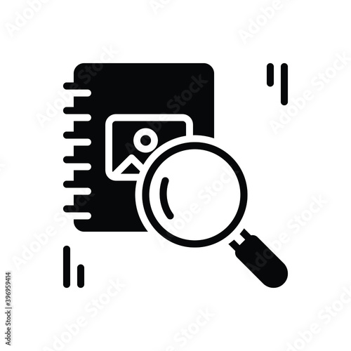 Black solid icon for prior
