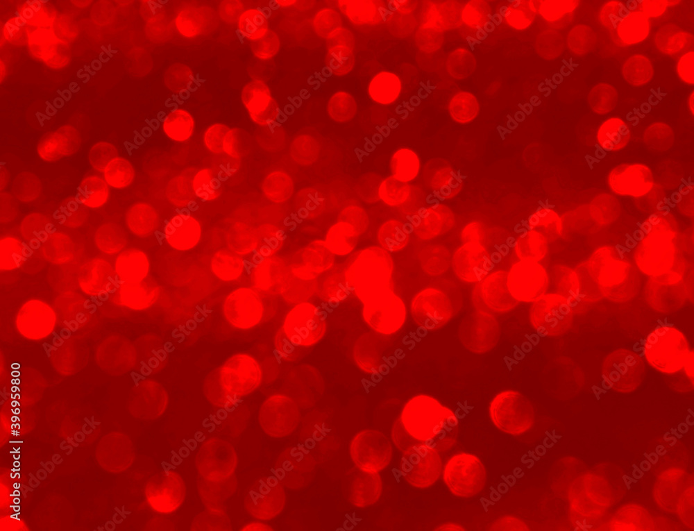 Shiny festive red bokeh background