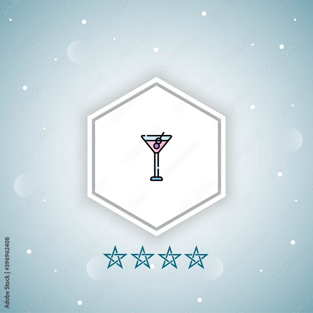 martini vector icons modern martini vector icons modern