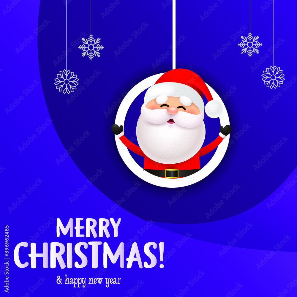 Purple papercut santa merry christmas wish and happy new year
Purple papercut santa merry christmas wish and happy new year