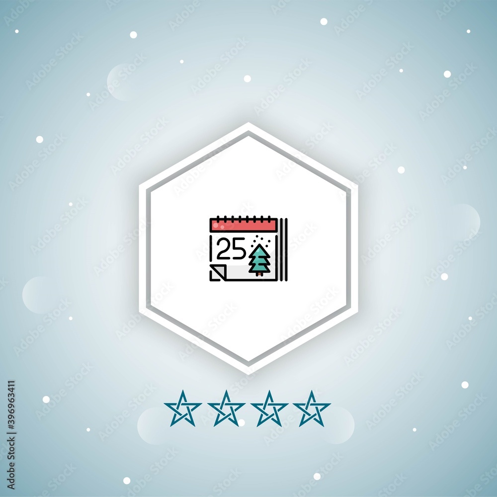 christmas day vector icons modern christmas day vector icons modern