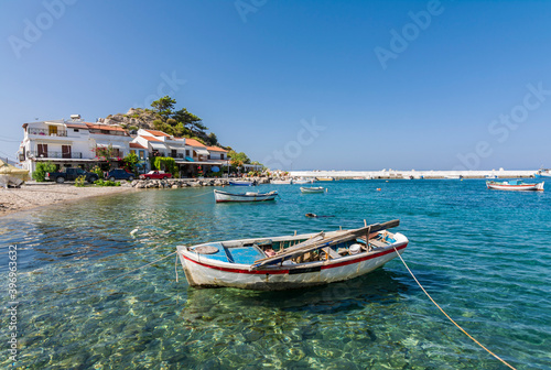 Kokkari Village view in Samos Island