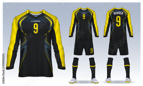 Fotografie, Obraz t-shirt sport design template, Soccer jersey mockup for football club
