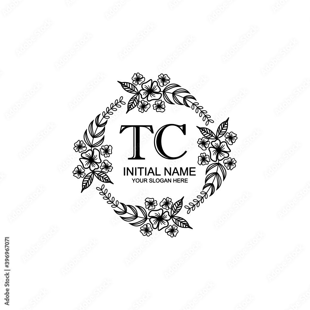 TD Initial handwriting logo template vector TD Initial handwriting logo template vector