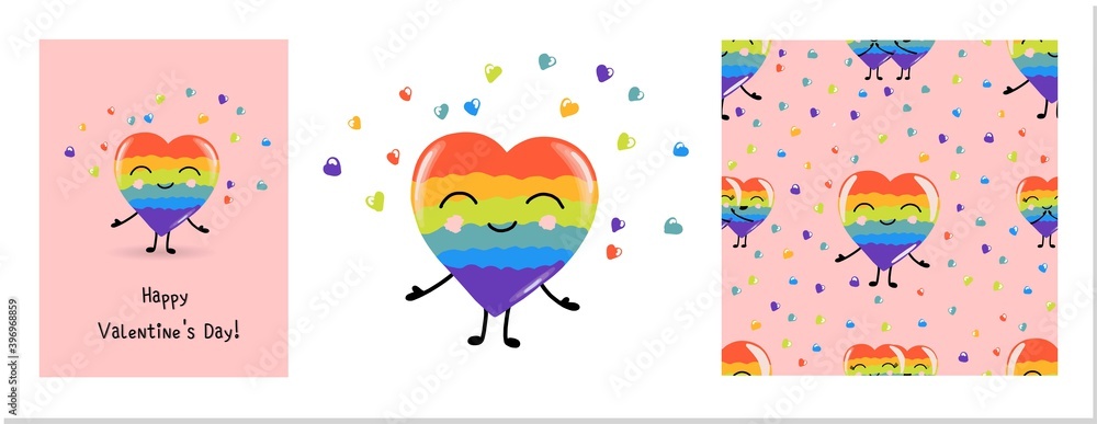 Beautiful lgbt, great design for any purposes. Holiday vector background. Holiday greeting