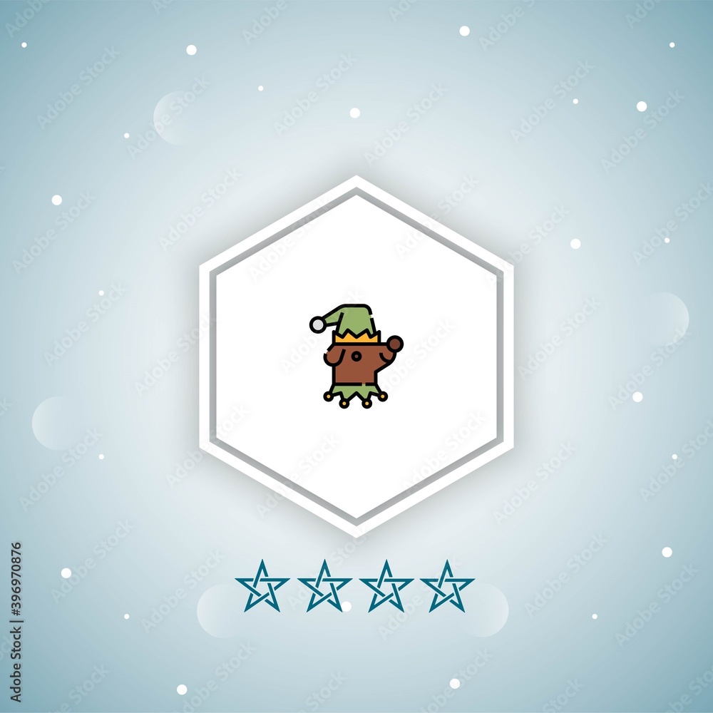 Naklejka premium dog vector icons modern
