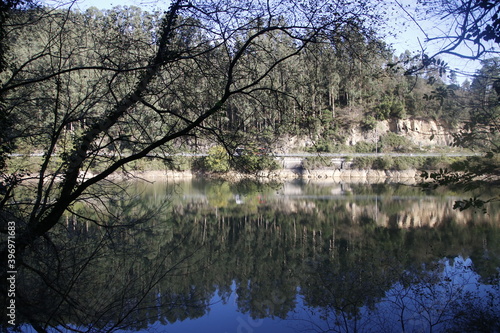 Lake in the interior of Basque Country photo