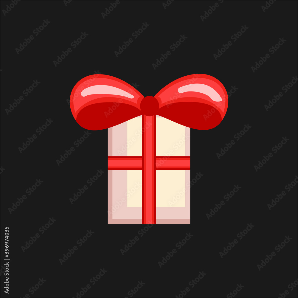 Christmas Bell Icon Vector Flat Background