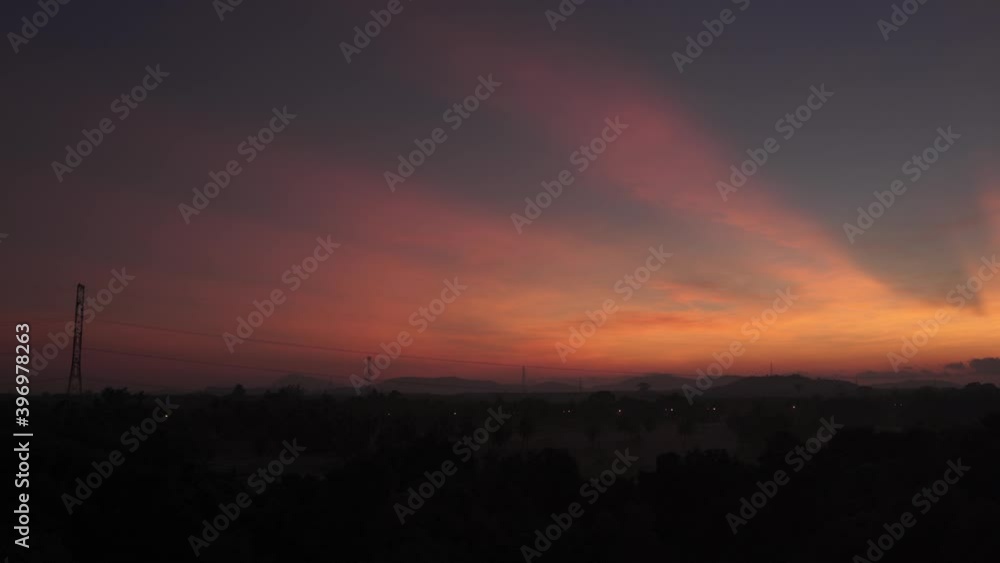 Beautiful Sunrise over the mountain in Phuket Thailand. Beautiful Sunrise over the mountain in Phuket Thailand.