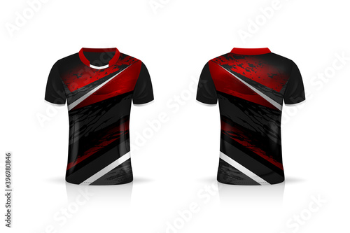 Specification Soccer Sport mockup , Esports Gaming T Shirt Jersey template. mock up uniform . Vector Illustration design