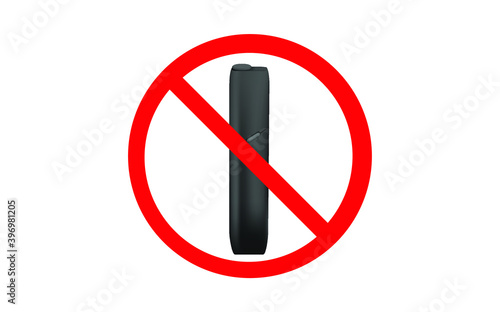 Free Download Stop electronic cigarette. Stop smoking, white device, heating tobacco system, newest electronic cigarette. Realistic vector illustration. Great for flyers, posters, banner. - GFXLoad