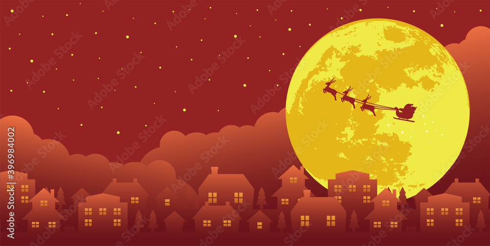 Merry christmas banner vector illustration (no text)