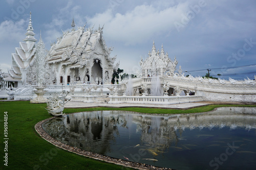 Wat  Rong Khun known as White Temple in Chiang Rai in north Thailand