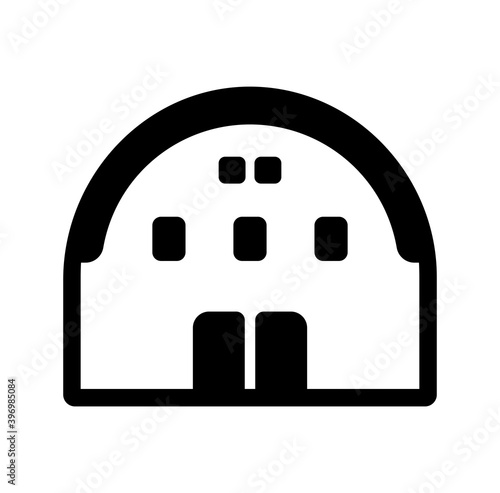 gymnasium, hall vector icon illustration