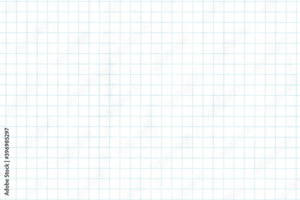 Sheet in a large cell of a school notebook. A blank notebook for school. Sheet in a large cell of a school notebook. A blank notebook for school.