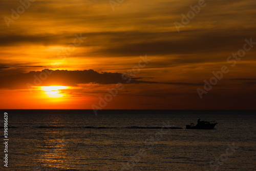 sunset on the beach © martina