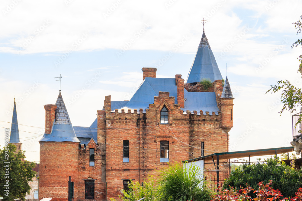 Popov Manor House (also known as Vasylivka Castle) in Vasylivka town, Zaporizhia region, Ukraine