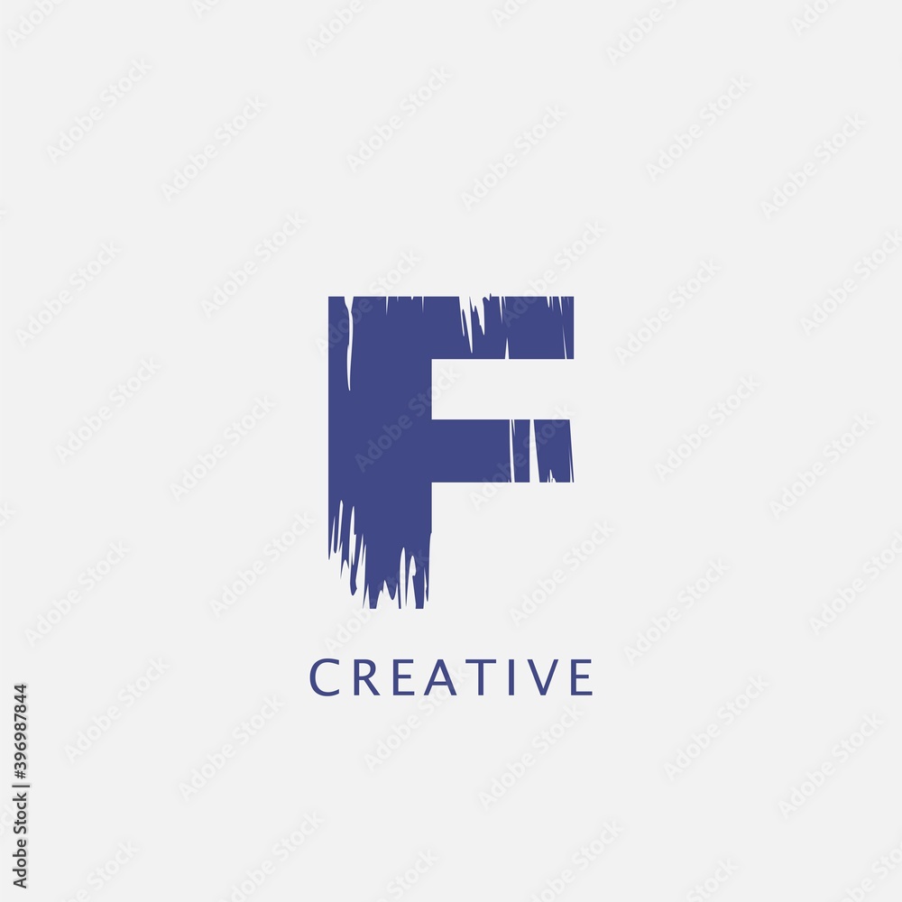 Letter F Abstract Brush Stroke Logo design. Classy monogram Paint Logo Letter Icon with Elegant brush shape Design. Letter F Abstract Brush Stroke Logo design. Classy monogram Paint Logo Letter Icon with Elegant brush shape Design.