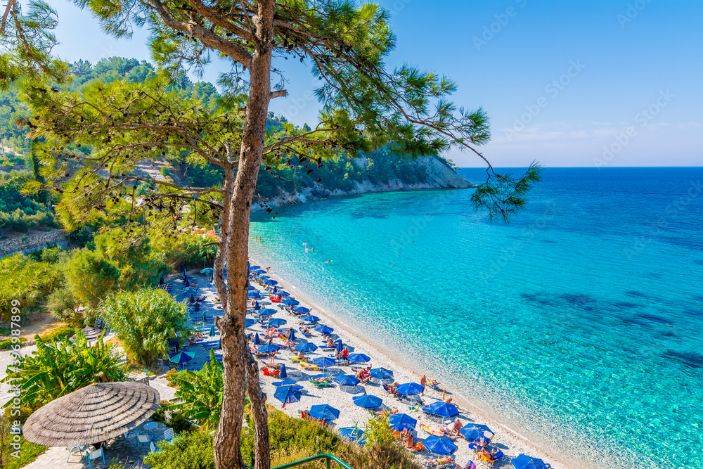 Lemonakia beach in Samos Island Lemonakia beach in Samos Island