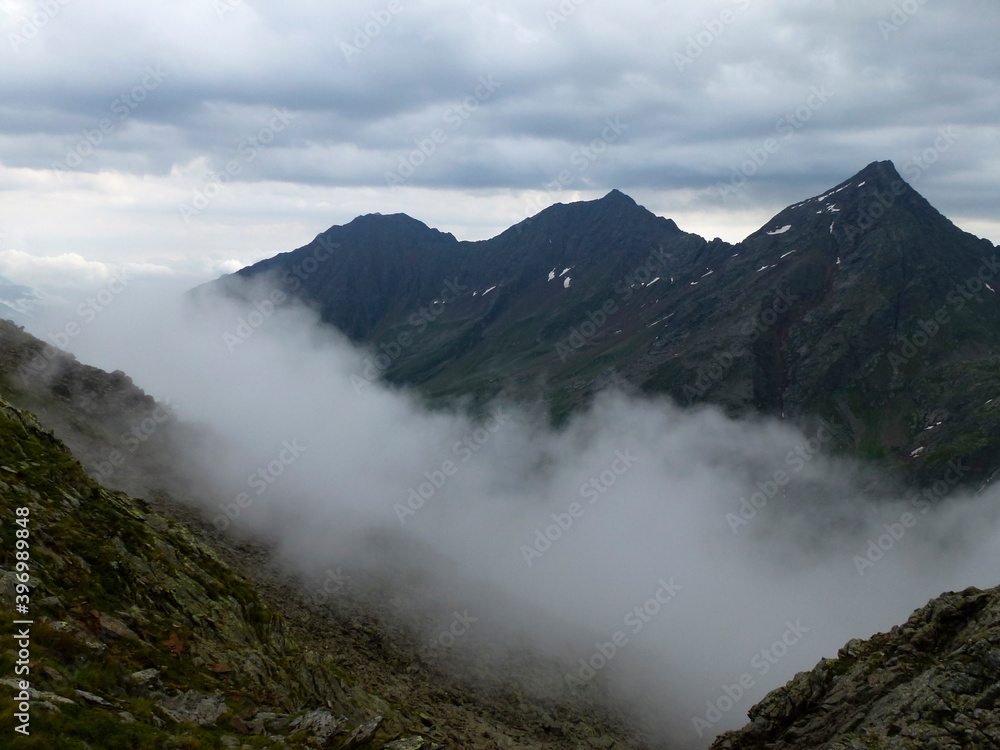 Stubai high-altitude hiking trail, lap 6 in Tyrol, Austria