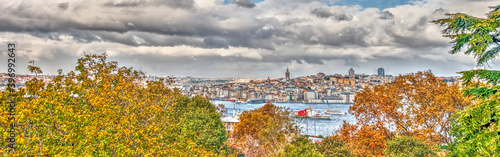 Istanbul, the Golden Horn, HDR Image