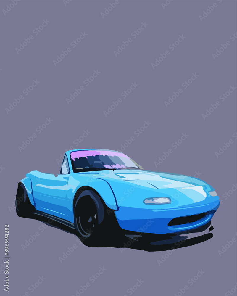 sports car isolated on white background