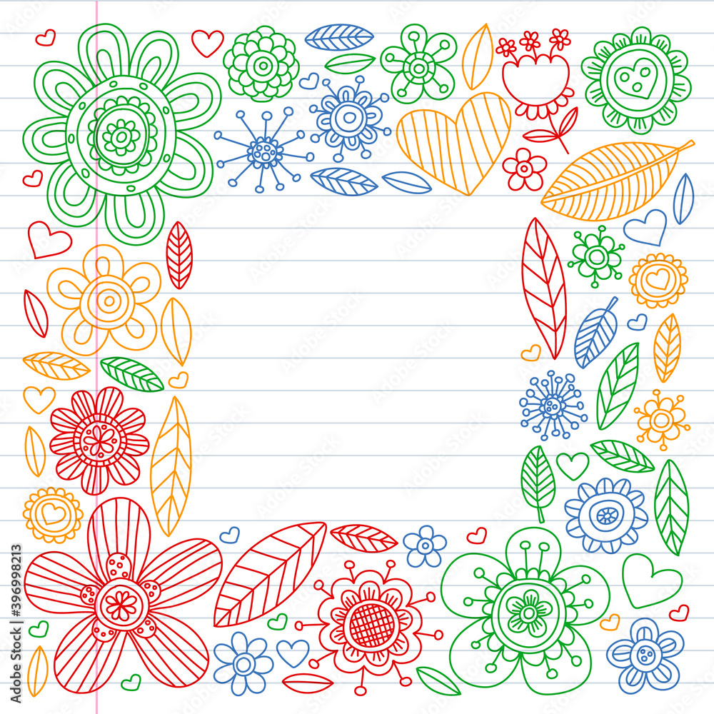 Vector flower pattern on white background. Wallpaper, fabric design. Vector flower pattern on white background. Wallpaper, fabric design.