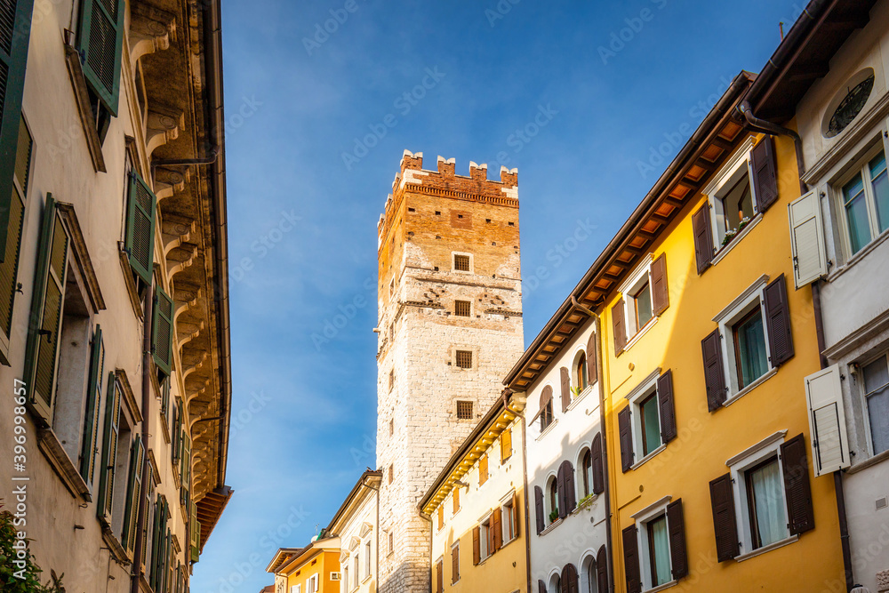 Beautiful architecture of Trento city in Northern Italy