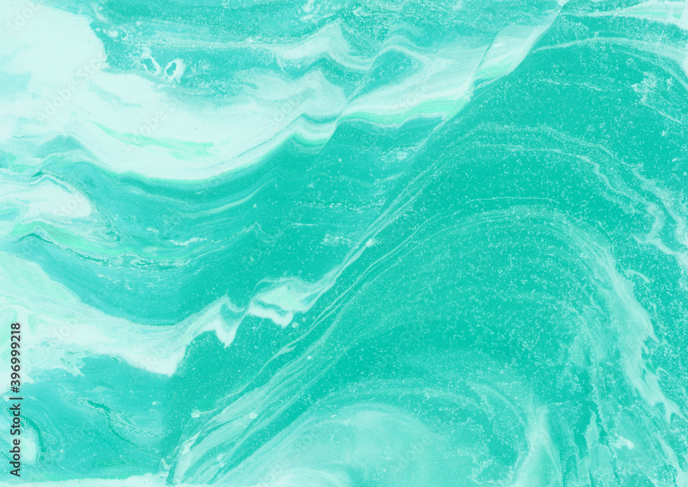 Zielono turkusowe kamienno marmurowe tło i tekstura.